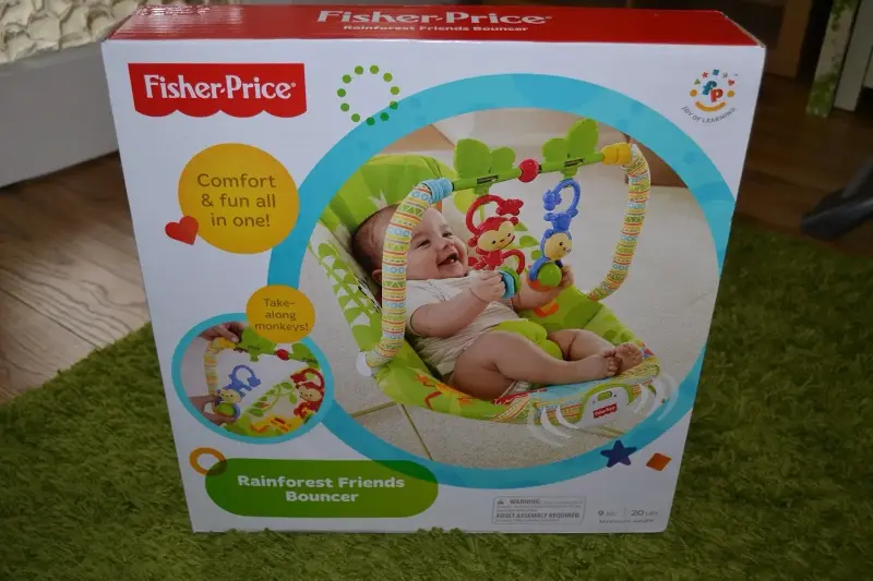 Silla Nido Fisher-Price Rainforest Friends Bouncer - 4
