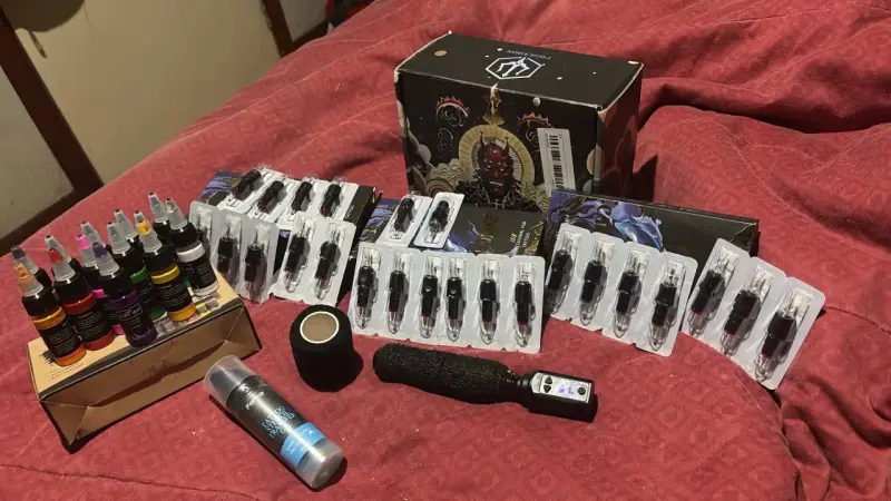 Kit completo de tatuaje profesional con impresora - 1