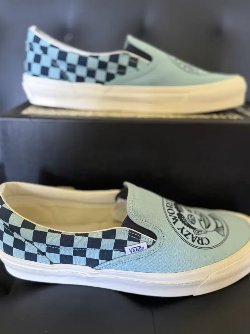 Zapatillas Vans Slip-On Crazy World Azul - 2