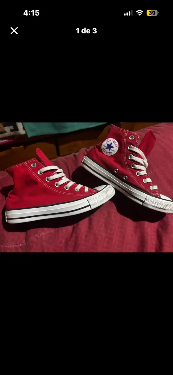 Zapatillas Converse All Star rojas clásicas - 1
