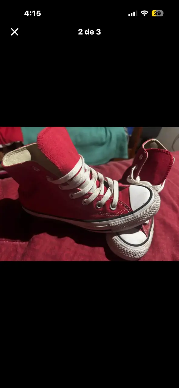 Zapatillas Converse All Star rojas clásicas - 2