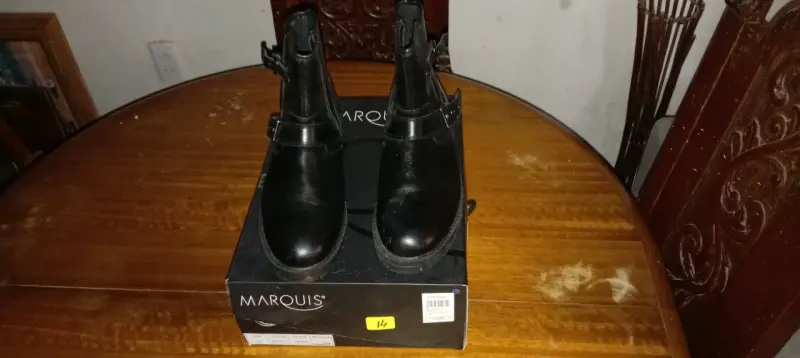 Botines de cuero negro Marquis talla 42 - 2