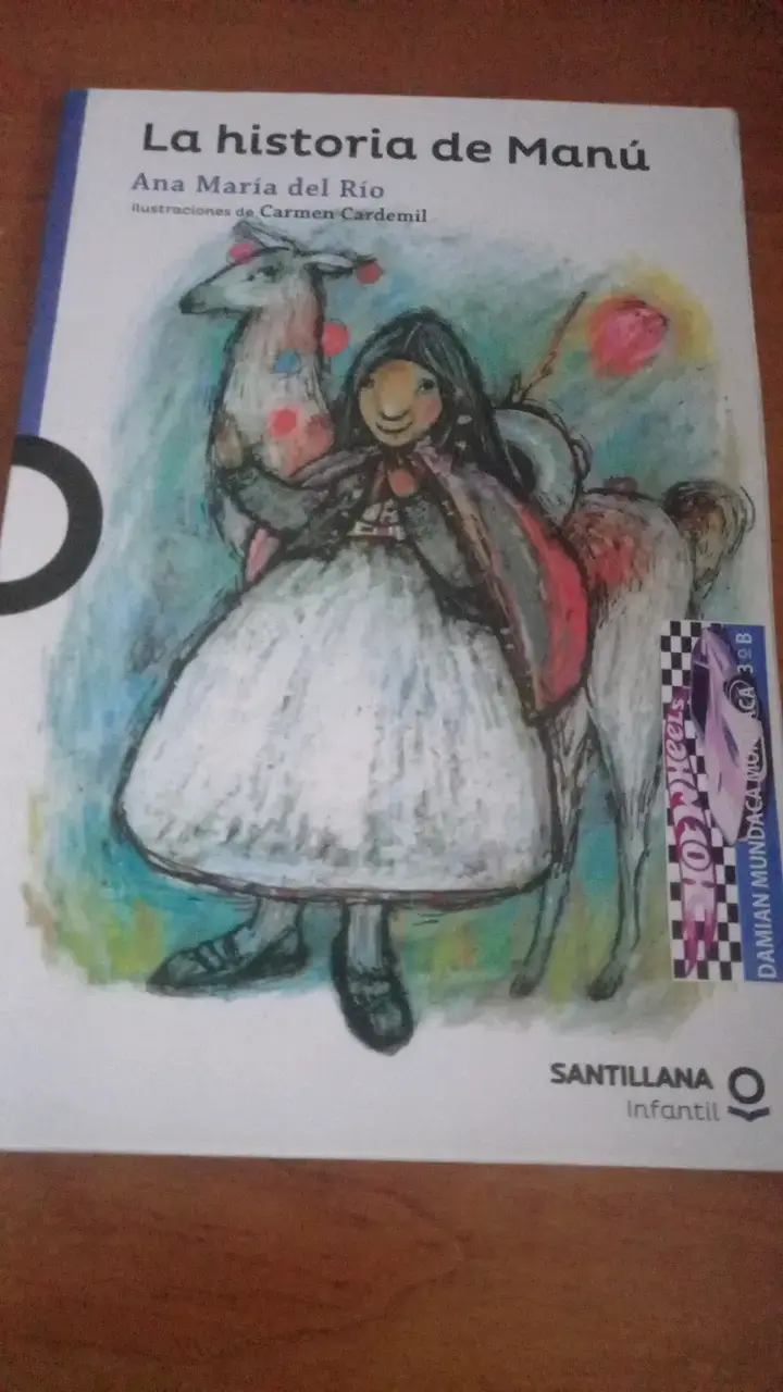 Libro infantil 'La historia de Manú' de Ana María del Río