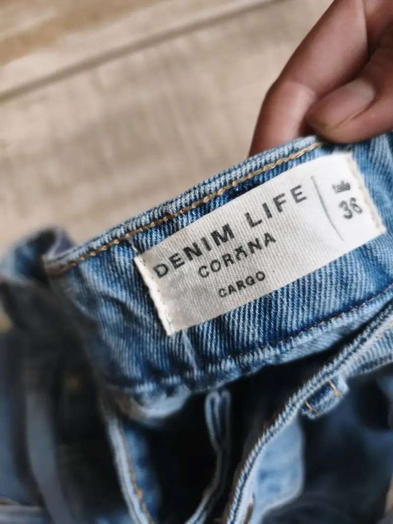 Falda de mezclilla cargo Denim Life talla 36 - 3