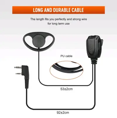 Auricular de comunicación con cable duradero - miniatura 1