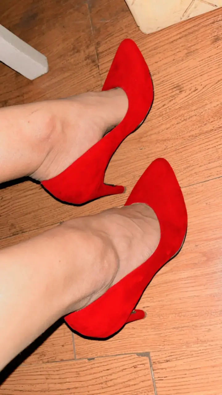 Zapatos de tacón rojo elegante para mujer - 1