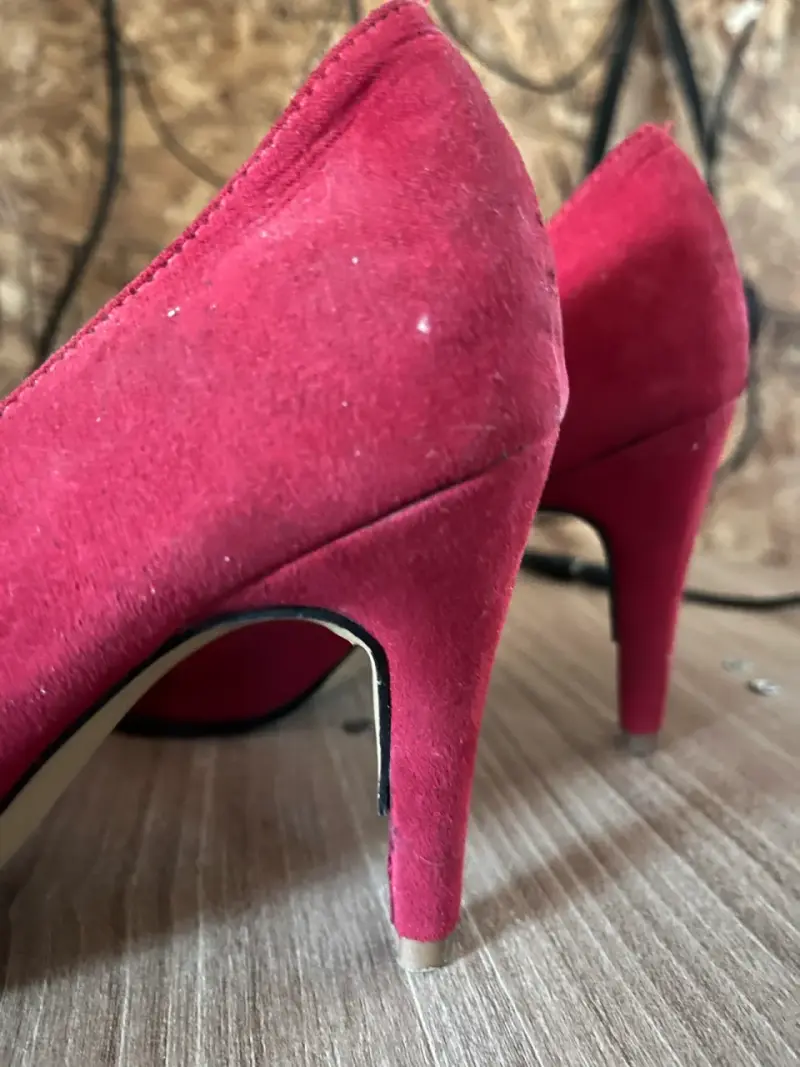 Zapatos de tacón rojo elegante para mujer - 3