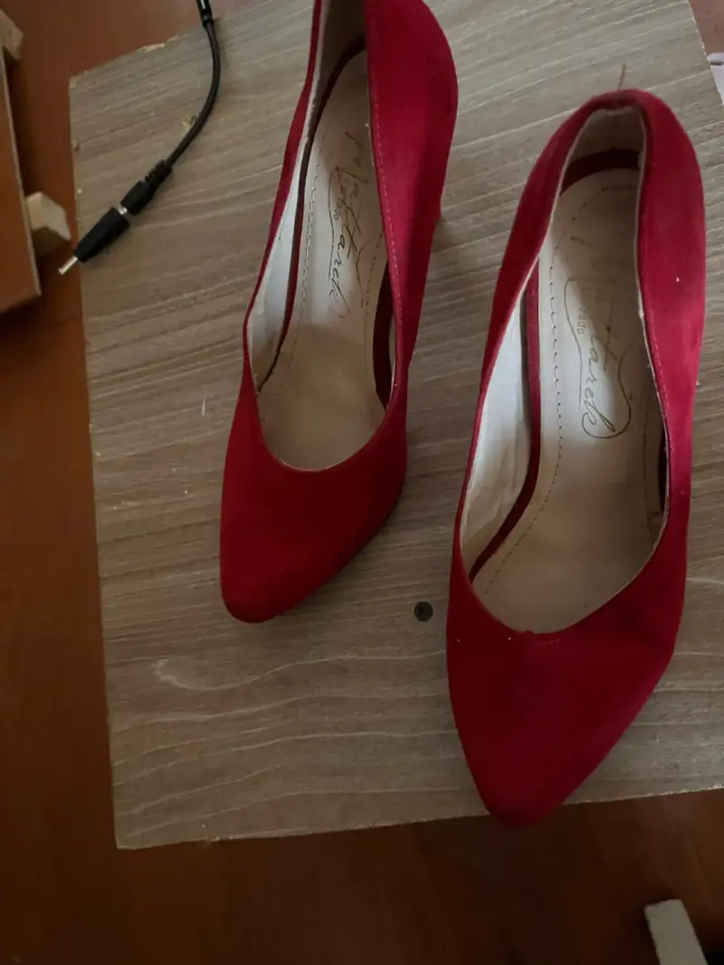 Zapatos de tacón rojo elegante para mujer - 5