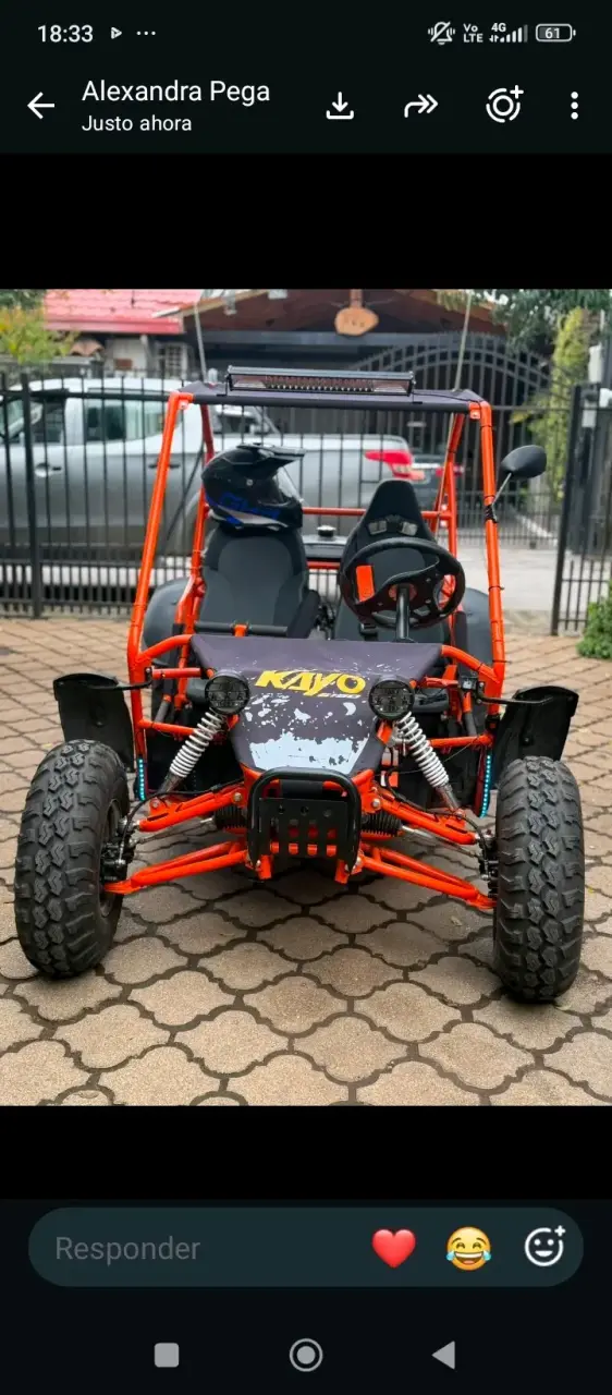 Buggy todoterreno Kayo naranja