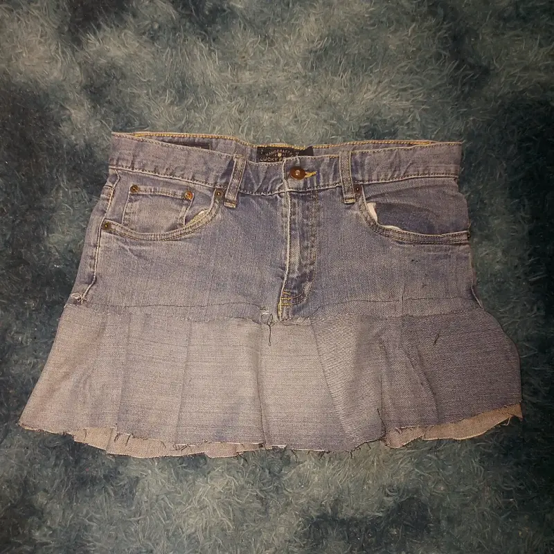 Falda de mezclilla Lucky Brand con volantes - 2