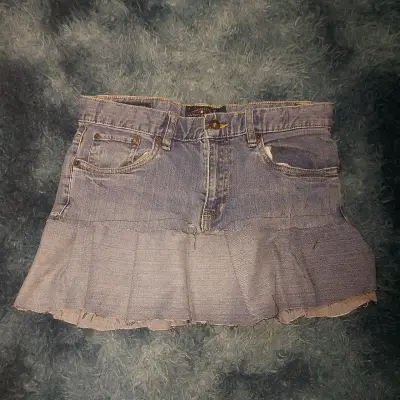 Falda de mezclilla Lucky Brand con volantes - miniatura 2