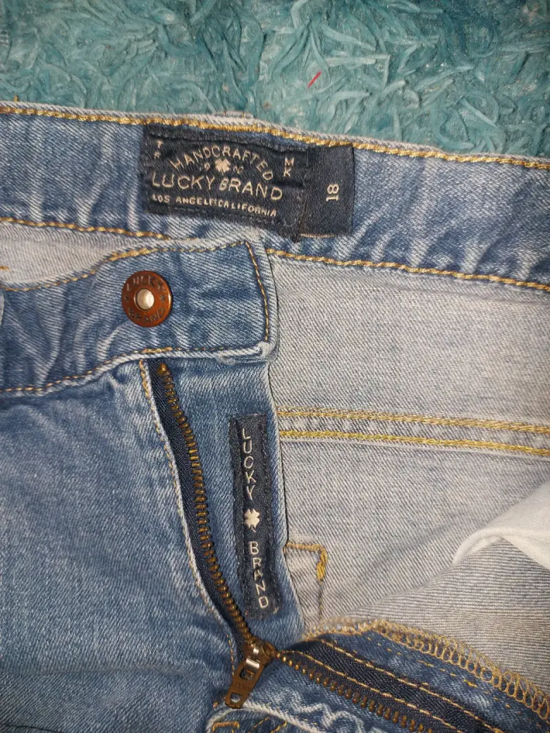 Falda de mezclilla Lucky Brand con volantes - 4