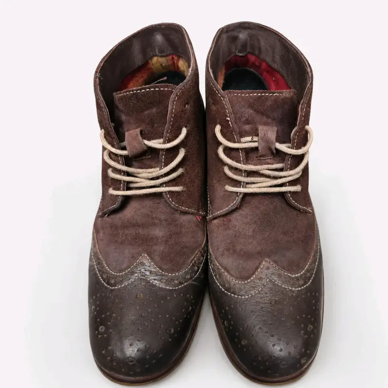 Botin GUANTE cuero de hombre, TALLA 39 - USA 7.5 - 2