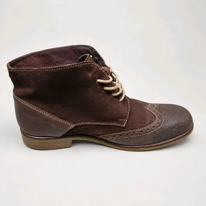 Botin GUANTE cuero de hombre, TALLA 39 - USA 7.5 - 3