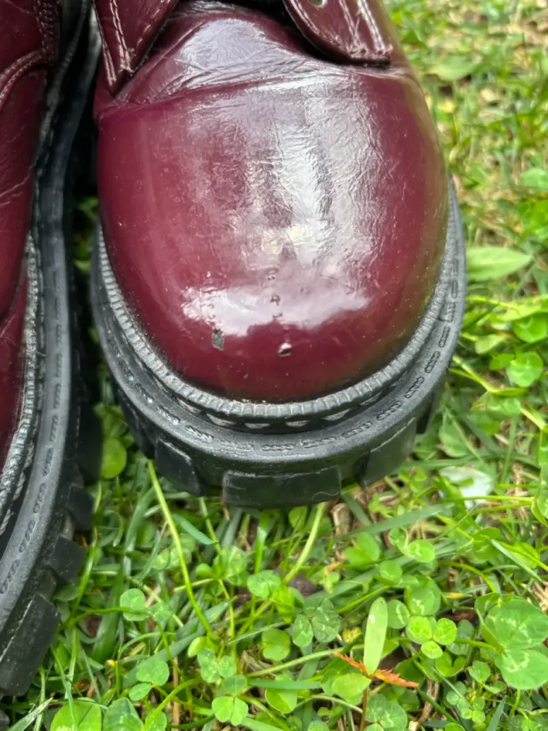 Botas burdeos con suela gruesa - 6