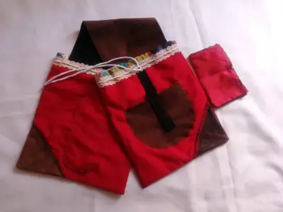 Bolsa de tela para el Mate, color rojo. - miniatura 1