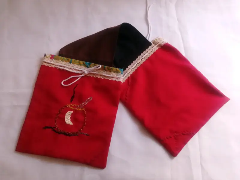 Bolsa de tela para el Mate, color rojo. - 2