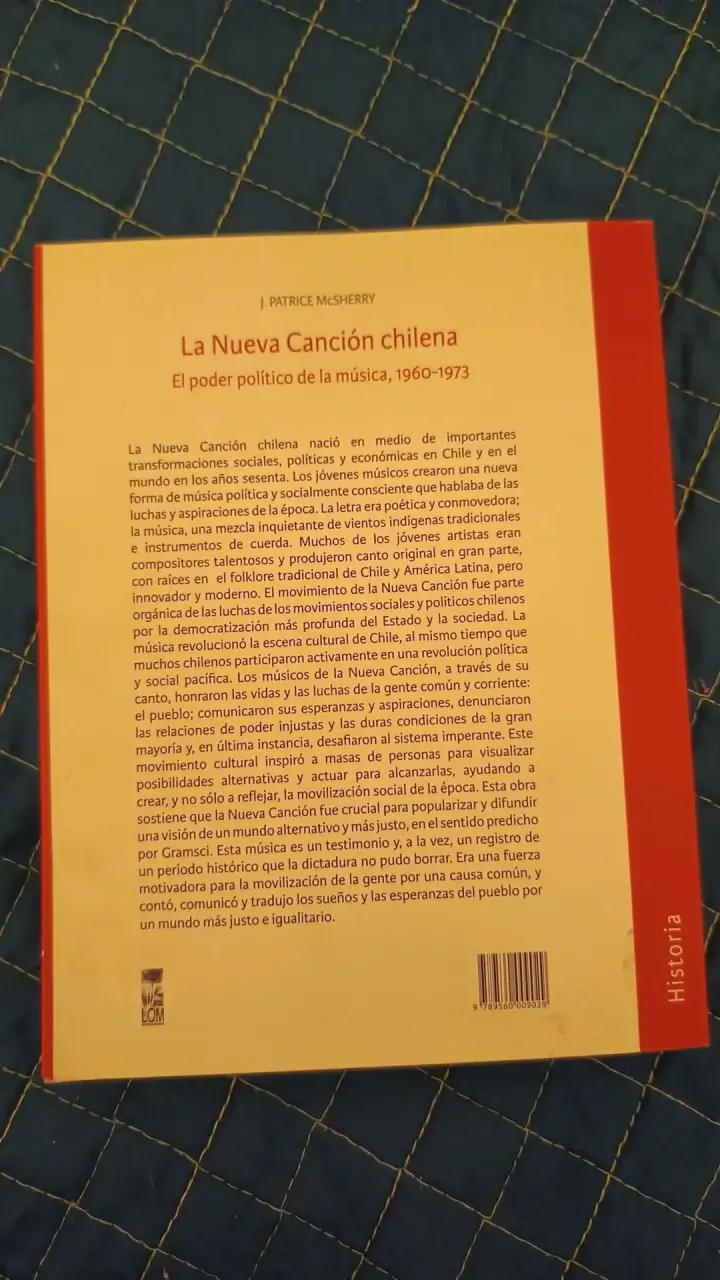 Libro La Nueva Canción Chilena por J. Patrice - 2