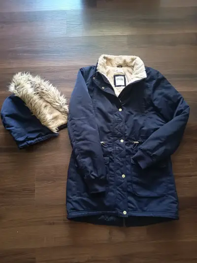 Parka azul con capucha desmontable H&M - miniatura 3