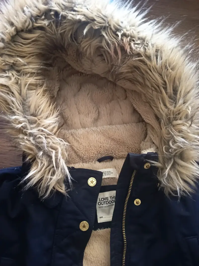 Parka azul con capucha desmontable H&M - 5
