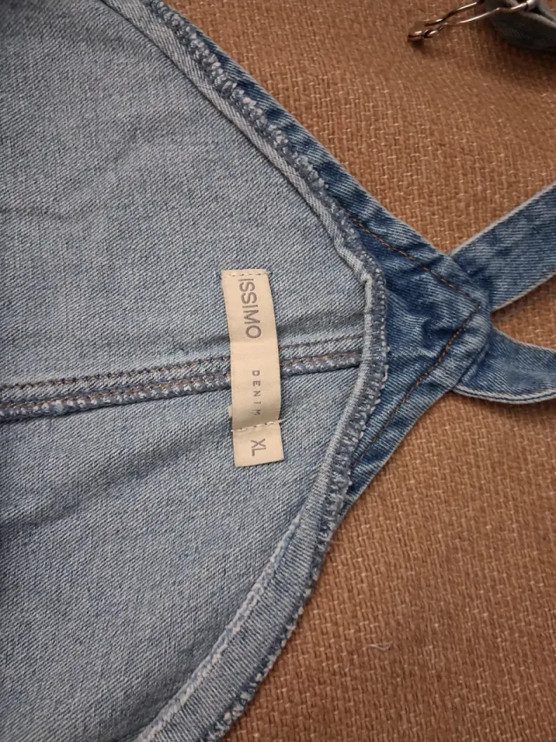 Jardinera de mezclilla denim talla XL - 2