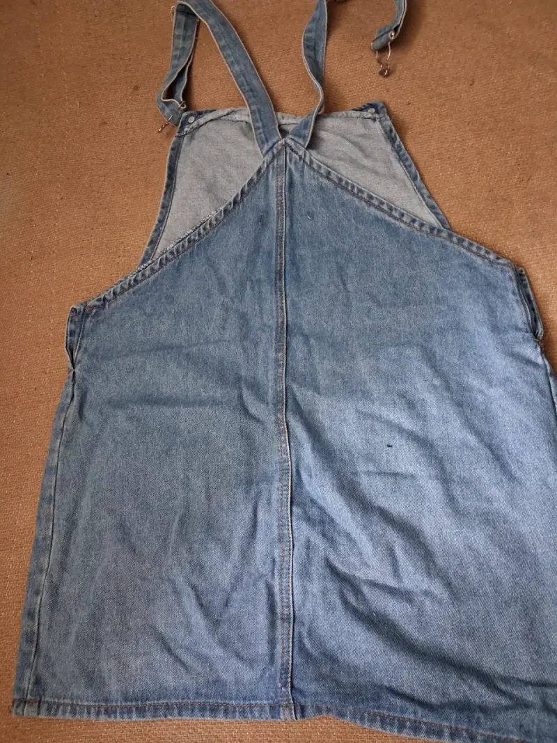 Jardinera de mezclilla denim talla XL - 4