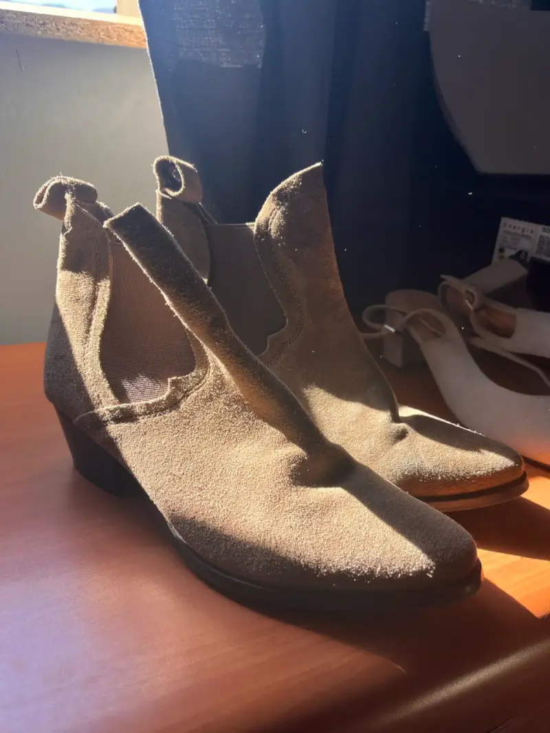 Botines de gamuza marrón para mujer - 3