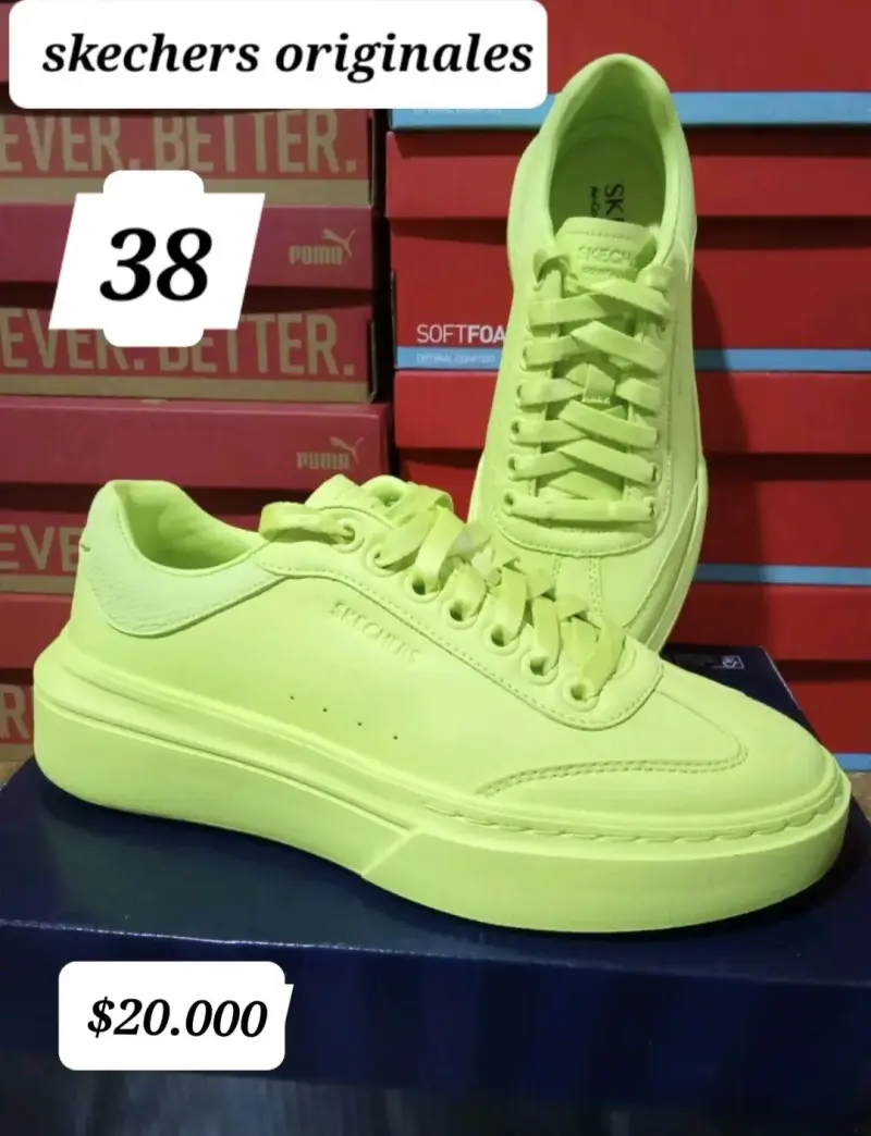 Zapatillas Skechers originales color verde talla