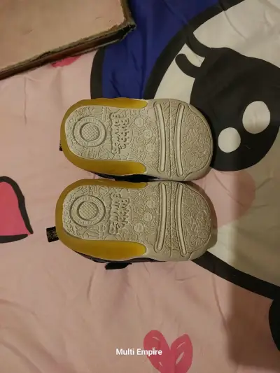 Zapatillas para niños Ortholite azul y amarillo - miniatura 2