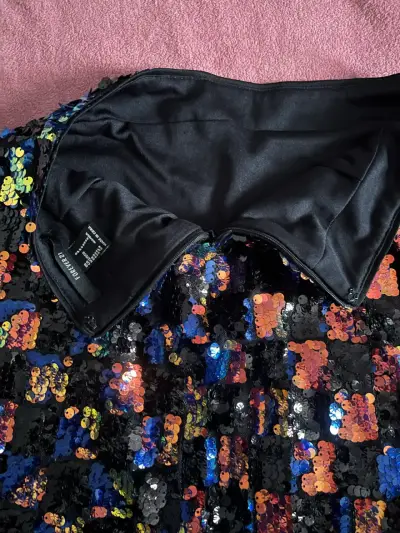 Falda de lentejuelas Forever 21 multicolor - miniatura 1