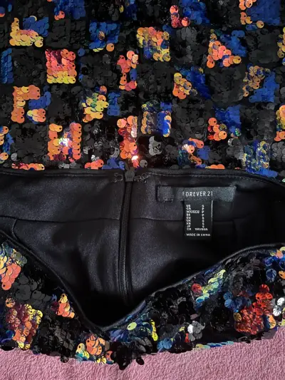 Falda de lentejuelas Forever 21 multicolor - miniatura 2