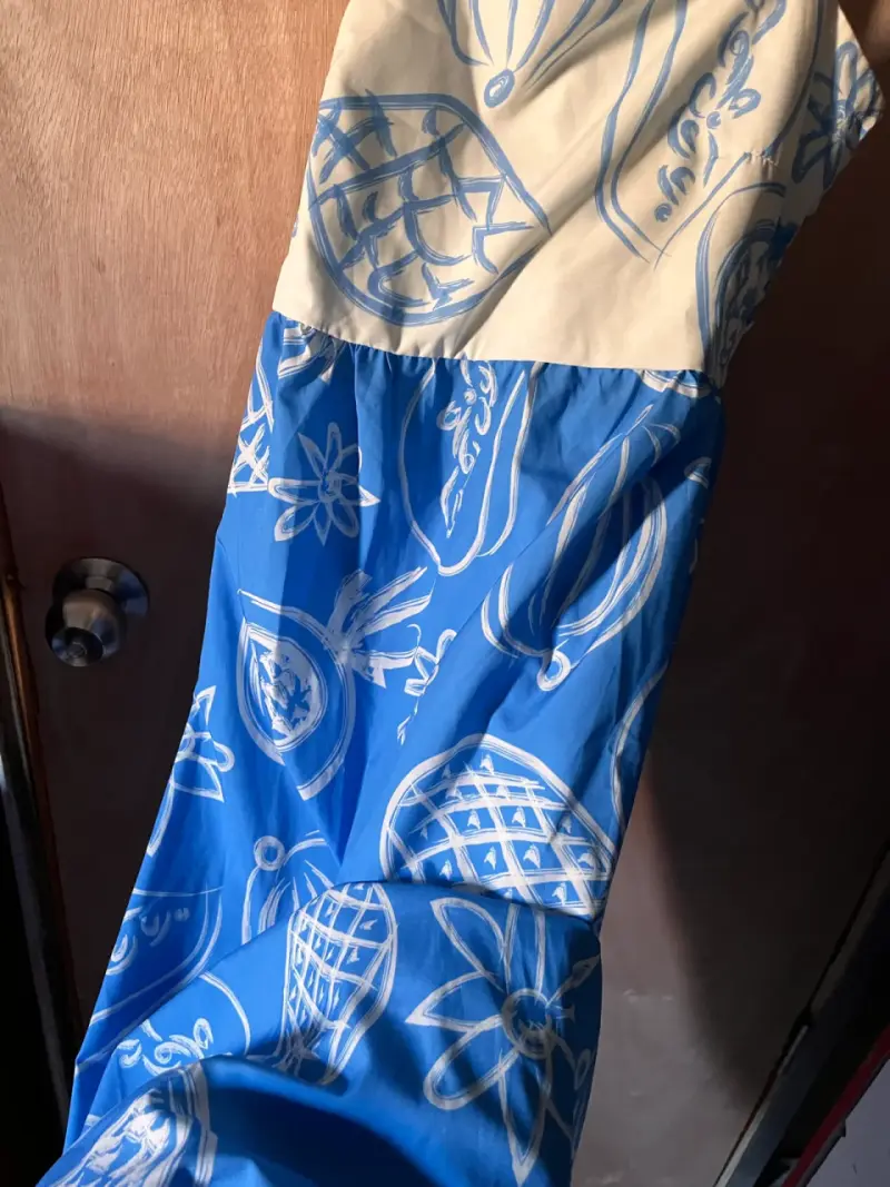 Vendo 3 Vestidos largos rosa, azul y blanco - 6