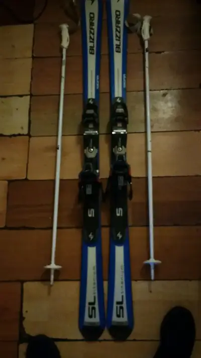 Esquís Blizzard SL Titanium con bastones - miniatura 1