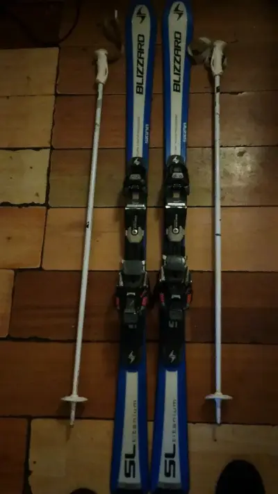 Esquís Blizzard SL Titanium con bastones - miniatura 3