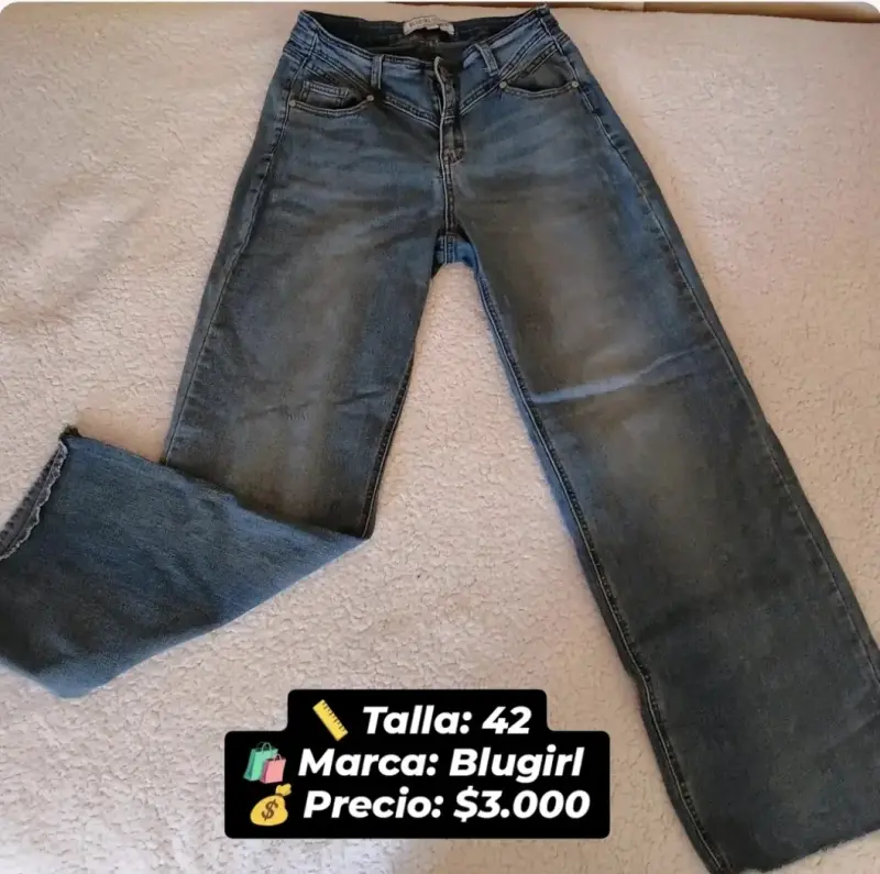Jeans Blugirl Talla 42 Azul