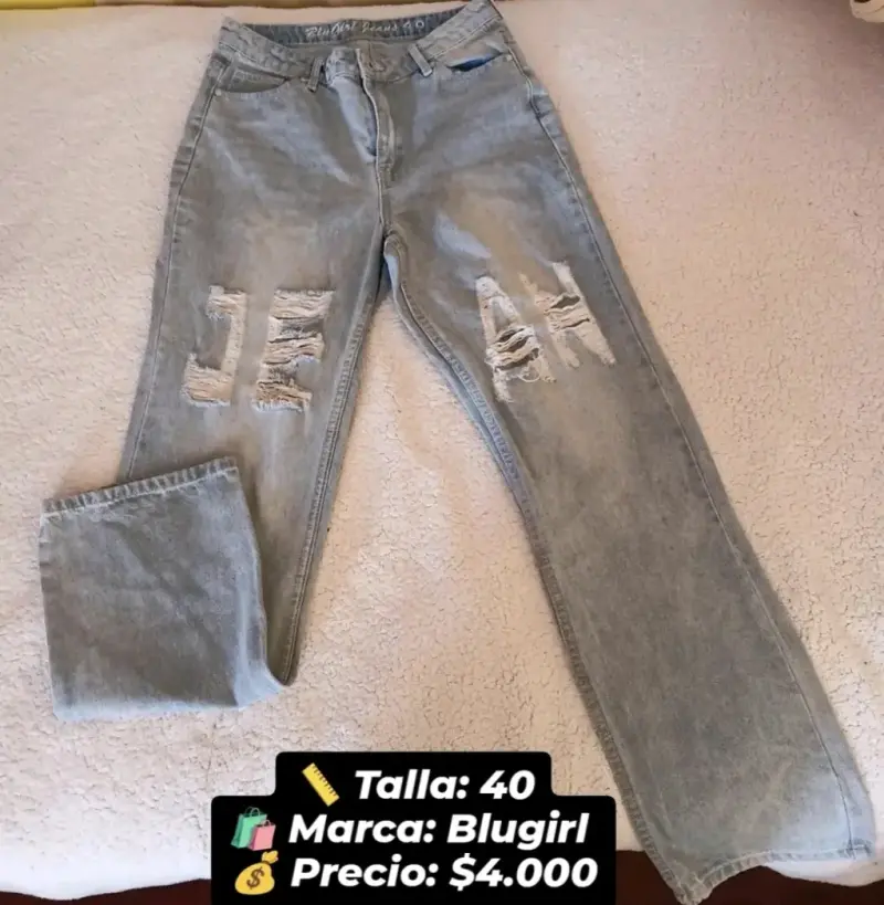 Jeans desgastados Blugirl talla 40