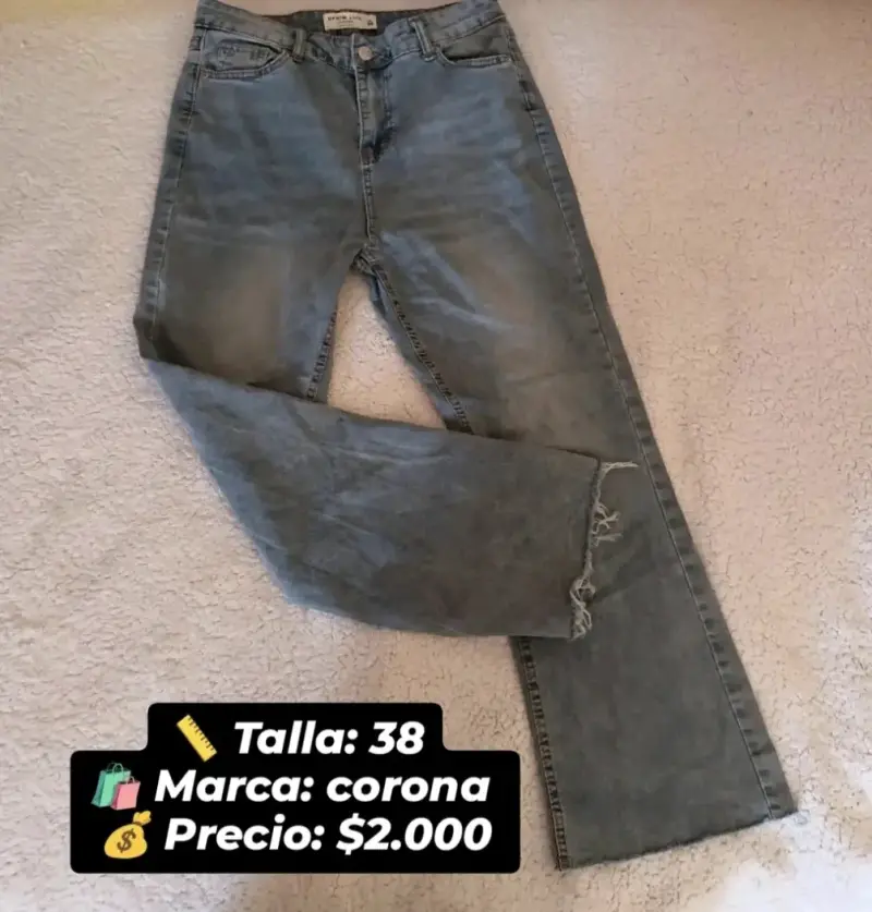 Jeans de Mujer Talla 38 Marca Corona