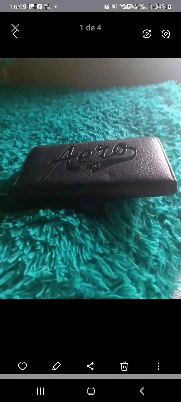 Estuche de cuero billetera Aeropostal - 1