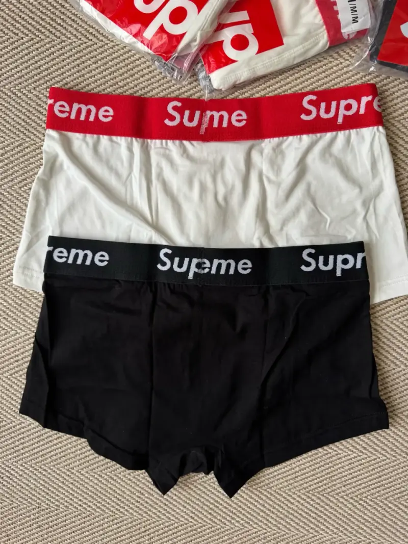 Boxers Supreme Hanes en blanco y negro - 2