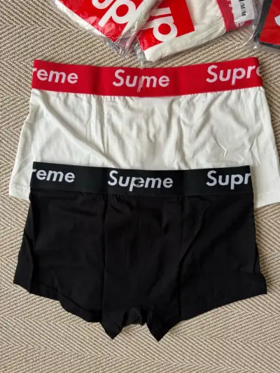 Boxers Supreme Hanes en blanco y negro - miniatura 2