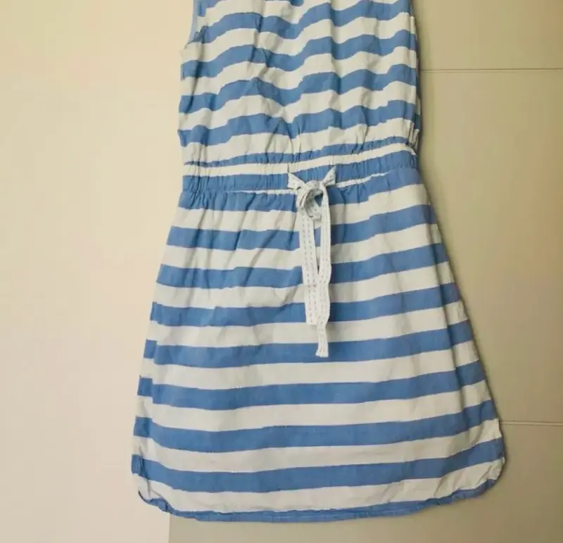 Vestido Mango corto a rayas azul y blanco - 2