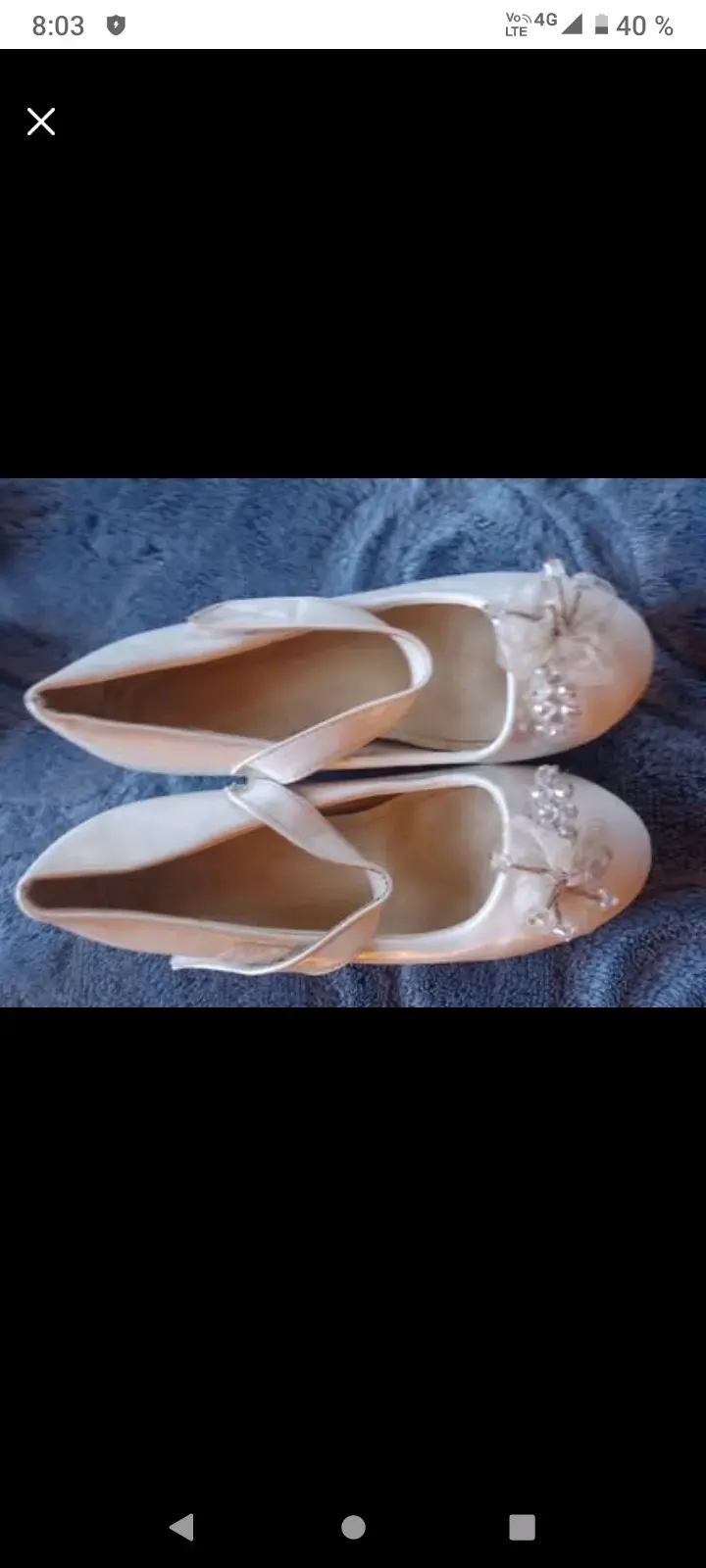 Zapatos de niña blancos con hebilla - 3