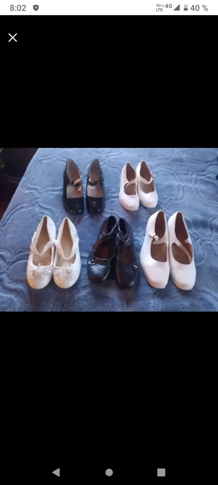 Zapatos de niña blancos con hebilla - 4