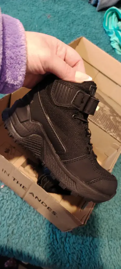 Zapatillas negras para niños Uppi Motion Mid - miniatura 1