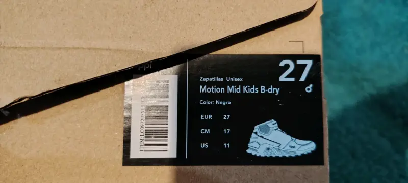 Zapatillas negras para niños Uppi Motion Mid - 2