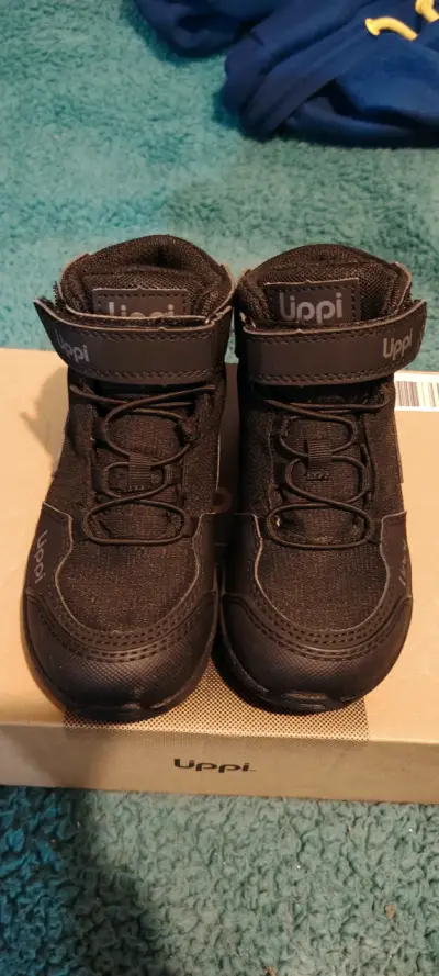 Zapatillas negras para niños Uppi Motion Mid - miniatura 3