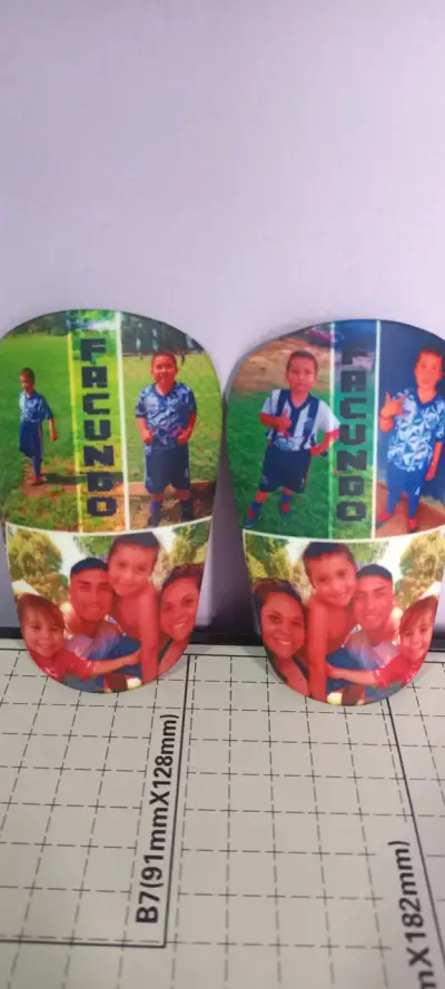 Canilleras personalizadas con fotos familiares - miniatura 1