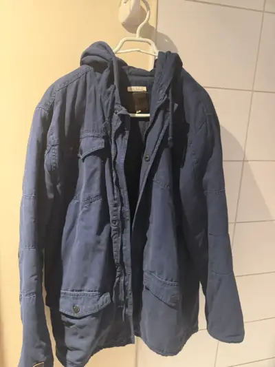 Chaqueta azul con capucha Cold Peak - miniatura 1
