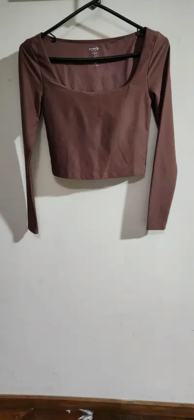 Polera manga larga marrón Old Navy Active - miniatura 1