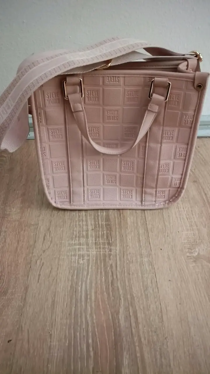 Bolso tote rosa Steve Madden con correa ajustable - 2